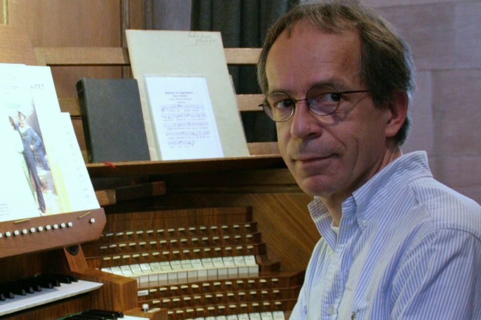 Wolfgang Valerius, Organist der Stiftskirche Kyllburg und verantwortlich für die Konzerte in der Abteikirche von Himmerod.