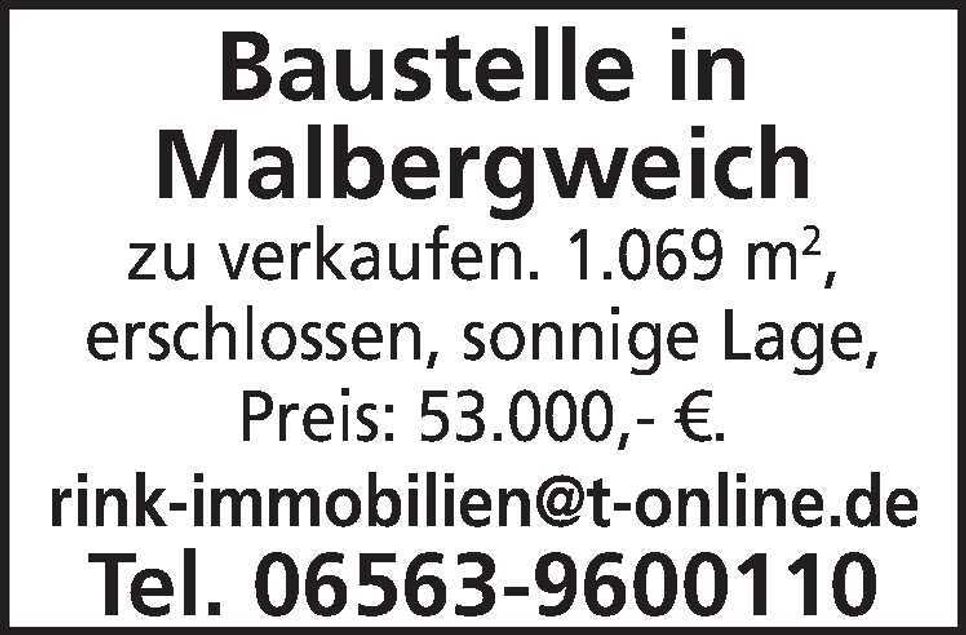 Baustelle in Malbergweich