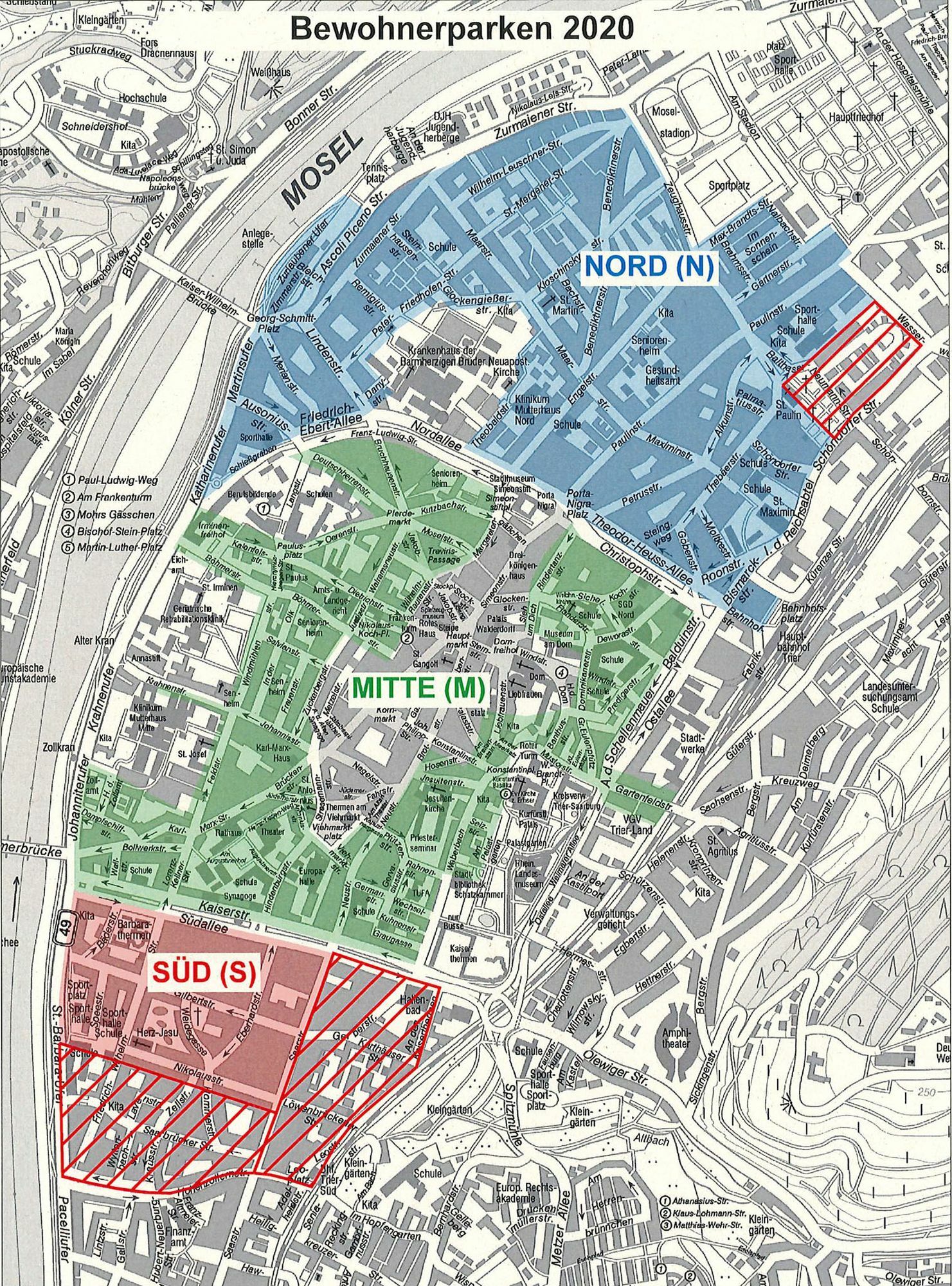 Anwohner-Parkzonen in Trier auf drei reduziert - Stadt Trier - Wochenspiegel