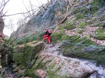 Gesicherte Passage in der Ruppertsklamm.