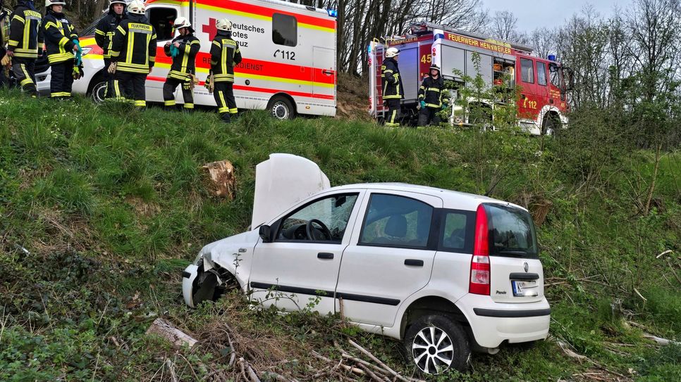 Glück im Unglück hatten die Insassen dieses Fahrzeugs.