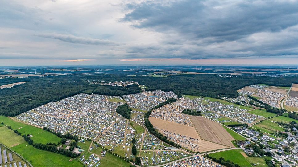 Das Camping Village in diesem Jahr.