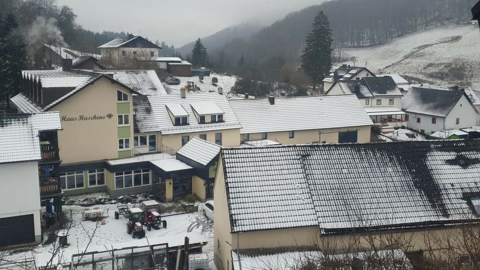 Hier im Haus Huschens sollen bereits im Februar bis zu 60 Geflüchtete leben.