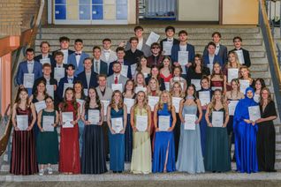 Freude über das bestandene Abitur.