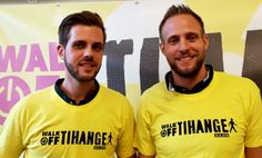 Markus Mertens und Robert Seiffert sind die 75 Kilometer von Tihange nach Aachen gewandert, um zu zeigen, wie nahe das marode Atomkraftwerk unserer Region ist.