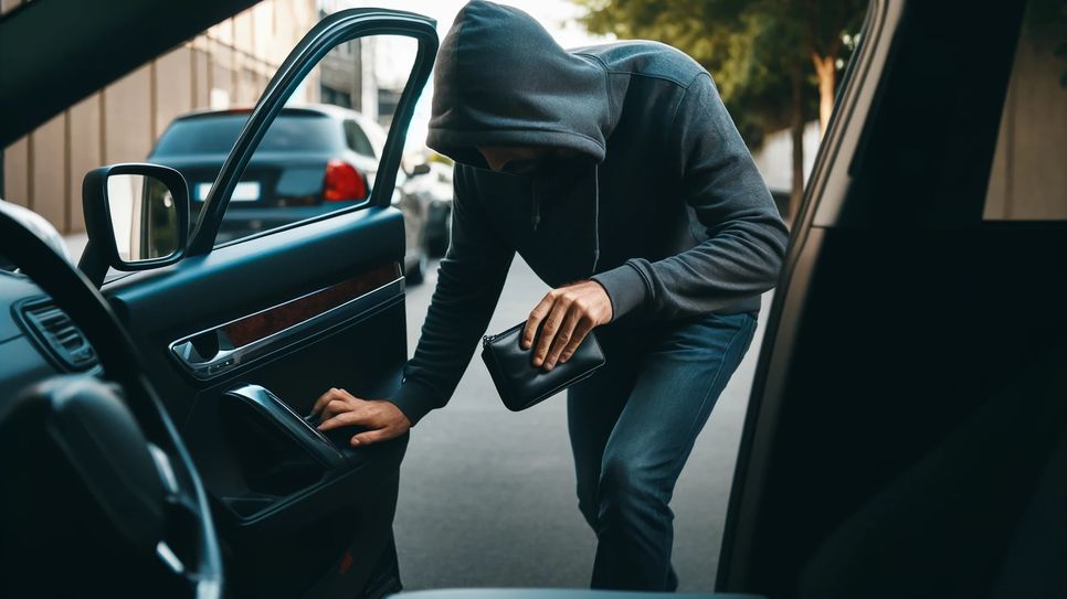 Symbolbild: Nachdem ein 34-Jähriger gerade erst aus dem Polizeigewahrsam entlassen worden war versuchte er sofort wieder Bargeld aus Autos zu stehlen.