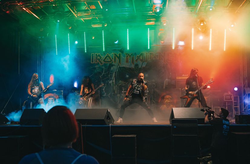 Die Tribute Band "Iron Maiden" war auch in diesem Jahr ein Highlight des Nimsrock Festivals in Bickendorf