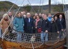 Die Monschauer Delegation im hessischen Fachwerkstädtchen Wanfried.