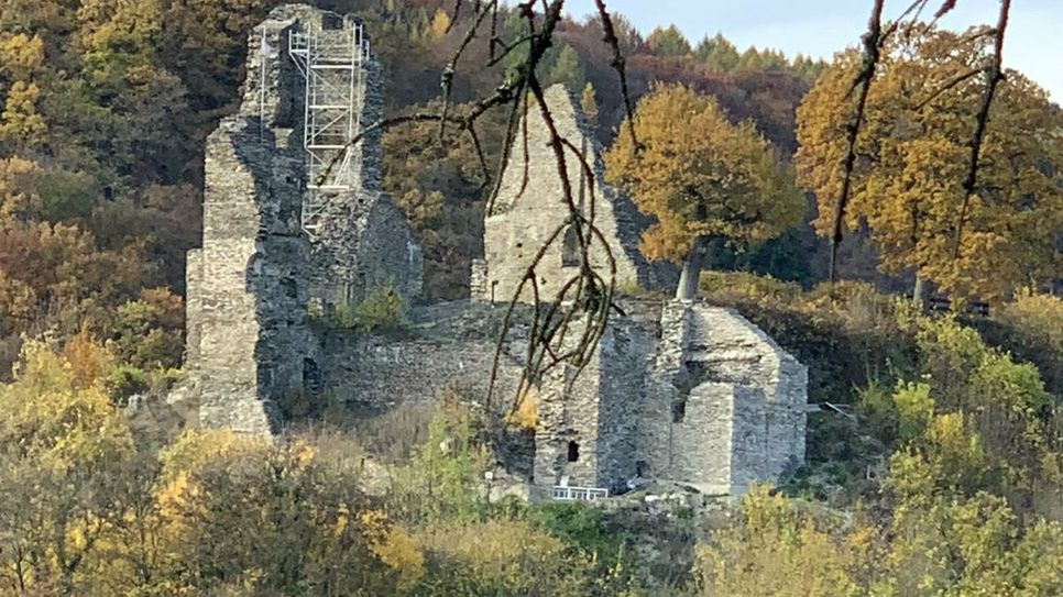 Burgruine in Isenburga.