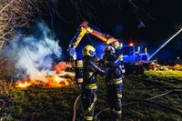 In der Silvesternacht steht ein Stallgebäude in Dickenschied in Vollbrand. Rund 40 Rinder müssen vor den Flammen gerettet werden.