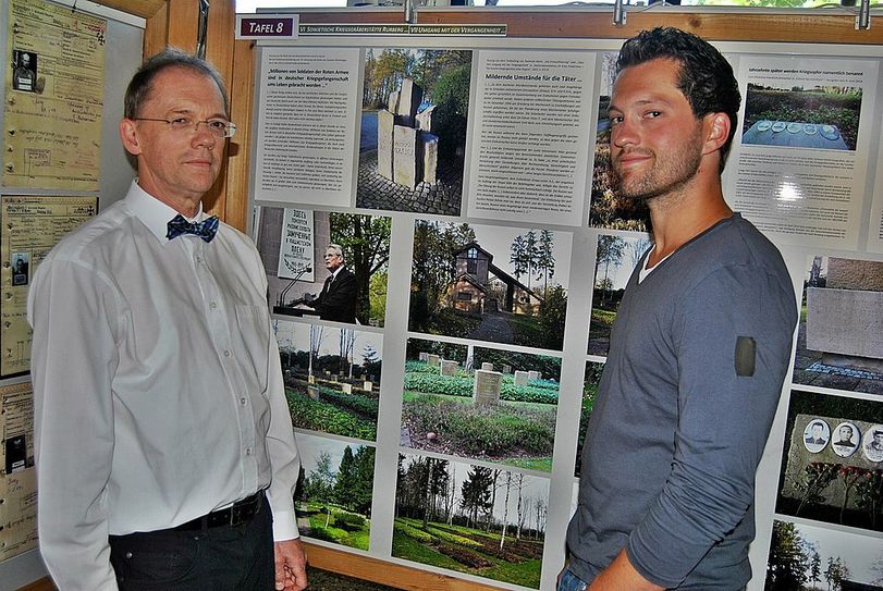 Konrad und Benedikt Schöller (r.) sind der Geschichte ihrer Heimat auf der Spur und lassen dabei auch »unschöne Wahrheiten« nicht unentdeckt. Foto: Maria Schöller