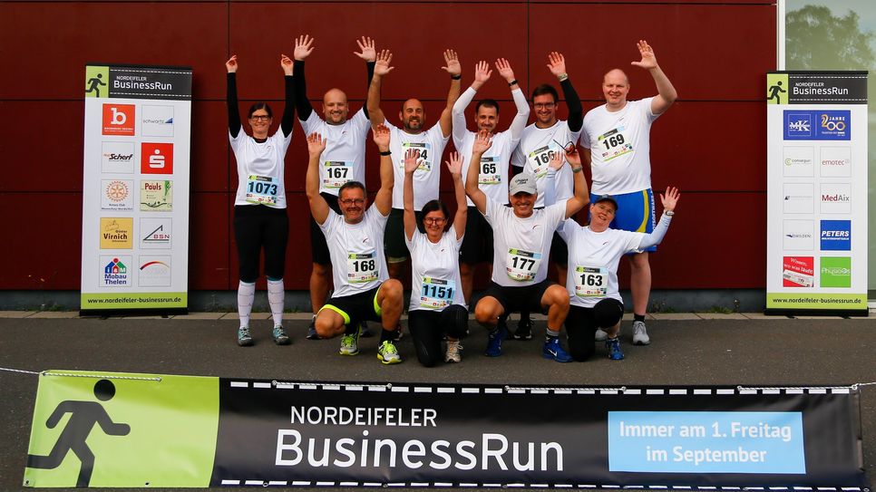 Das Medienhaus Weiss ist wie viele Unternehmen aus der Region regelmäßiger Teilnehmer des Nordeifeler Businessrun und bei Lauf wie After-Run-Party mit viel Spaß dabei.