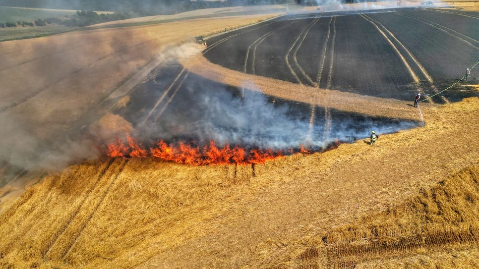 Flächenbrand bei Dickenschied.