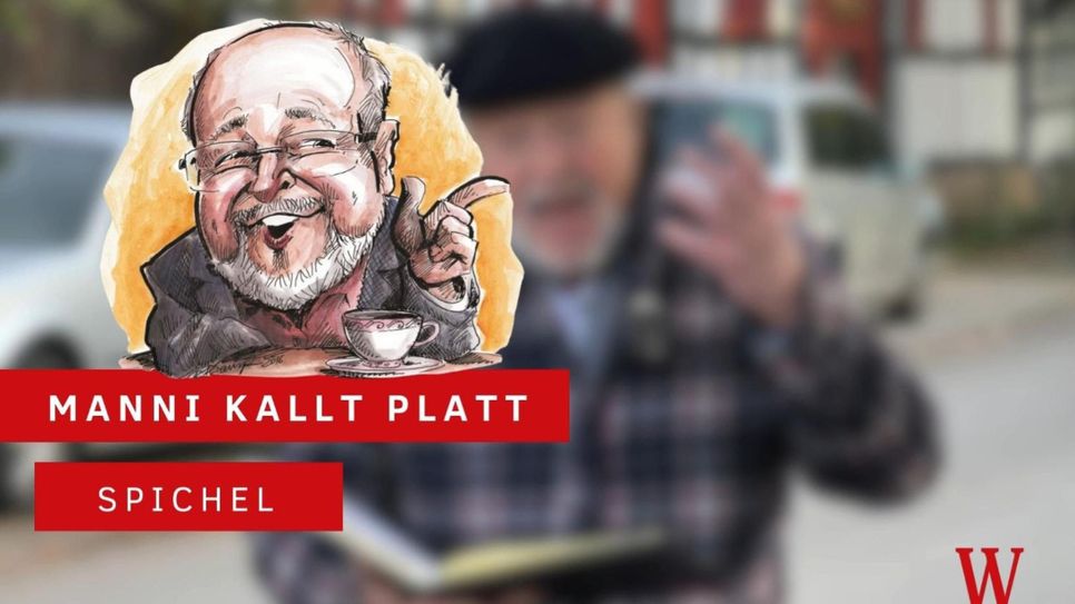 Manni kallt über den Spichel.