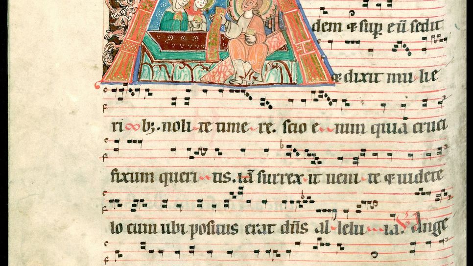 Antiphonarium Cisterciense/ Entstehung: Himmerod, 1. Drittel 13. Jahrhundert. Foto: Stadtbibliothek Trier
