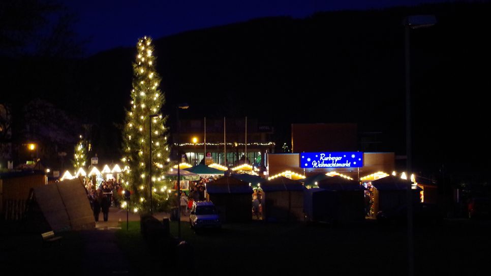 Rurbergs Weihnachtsmarkt ist an den ersten drei Adventswochenenden geöffnet.