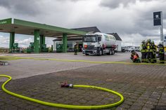 Großeinsatz an der Raiffeisentankstelle Kastellaun.