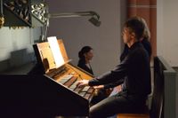 In der Herz-Jesu-Kirche war Ravels Bolero auf Orgel und Schlagzeug zu hören. Foto: Scholl