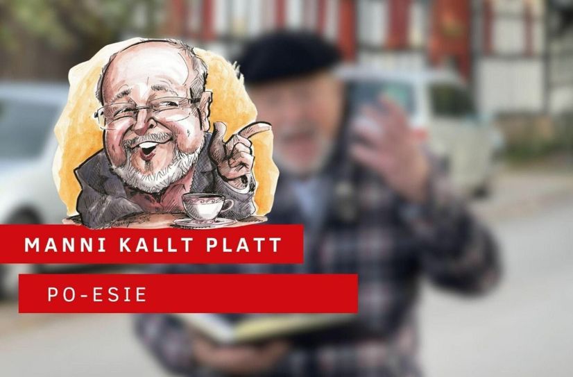 Manni beschäftigt sich mit der Po-esie.