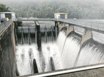 100 Kubikmeter Wasser pro Sekunde strömten beim Hochwasser im Juli aus der Rurtalsperre.