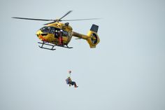 Hubschrauber der Luftrettung im Einsatz,