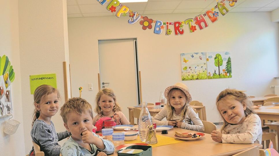 Der Speiseraum, in dem die Kinder frühstücken und zu Mittag essen, ist eine der neuen Errungenschaften des Eicherscheider Kindergartens.