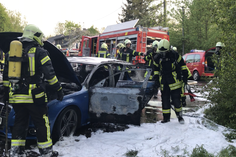 In Niederweis ist ein Audi ausgebrannt. Foto: Siko