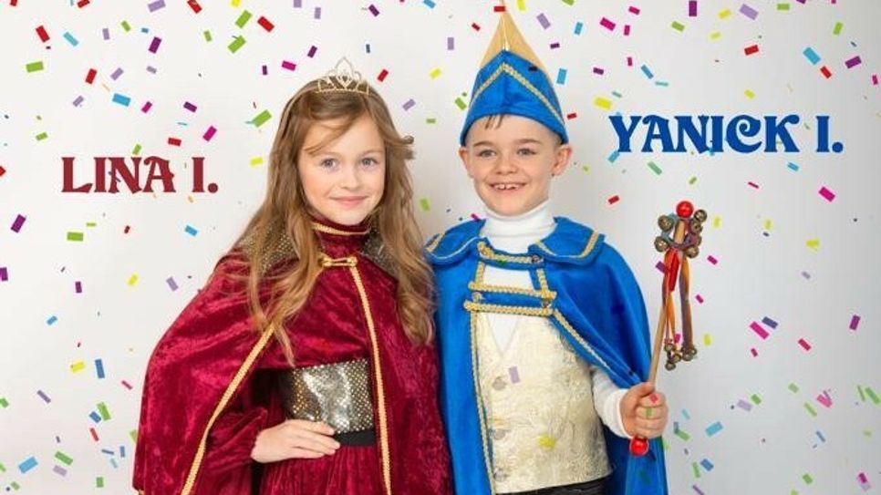 Das diesjährige Prinzenpaar des Karnevalsvereins »EES Kanna« Mettendorf - Prinzessin Lina I. und Prinz Yanick I.