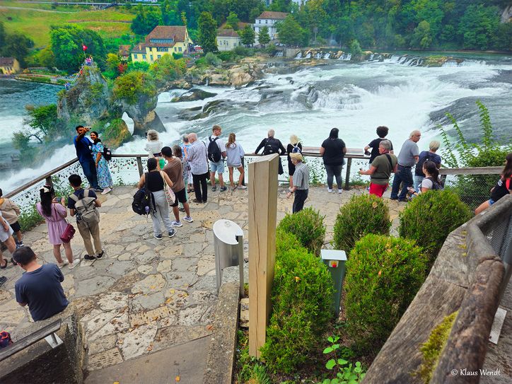 Der Rheinfall von Schaffhausen war einer der Höhepunkte der achttägigen Busreise.