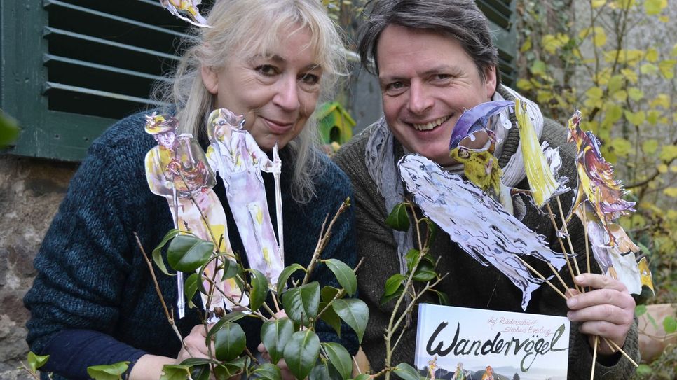 Maf Räderscheidt und Stephan Everling haben den Wandervögeln mit ihrem Buch ein künstlerisches Denkmal gesetzt. mn-Foto