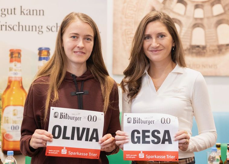 Voller Vorfreude auf das letzte Heimspiel des Jahres in Trier: Olivia Gürth und Gesa Krause