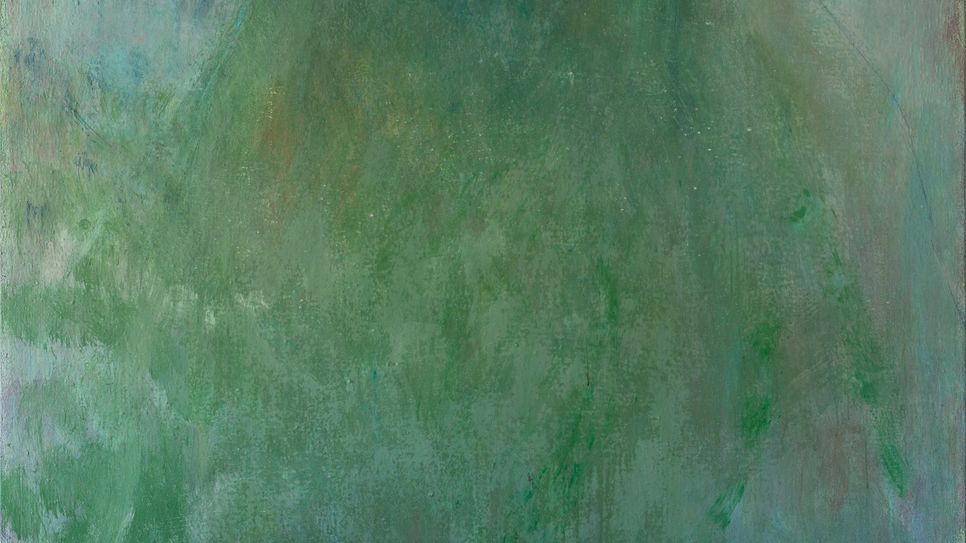 Sebastian Böhm, Aleppo Rorschach, 2017, Eitempera, Öl, Kohle, Jute, 200 x 160 x 5 cm