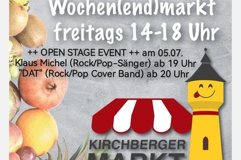 Kirchberger Wochenmarkt und Open Stage Event