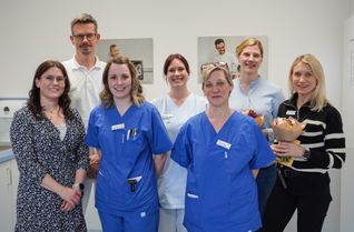 Das Projektteam der Frauenmilchbank am Klinikum Mutterhaus bei der feierlichen Einsegnung.