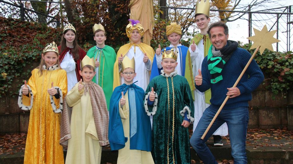 Willi Weitzel traf sich mit den Klausener Sternsingern. Foto: Wallfahrtskirche Klausen