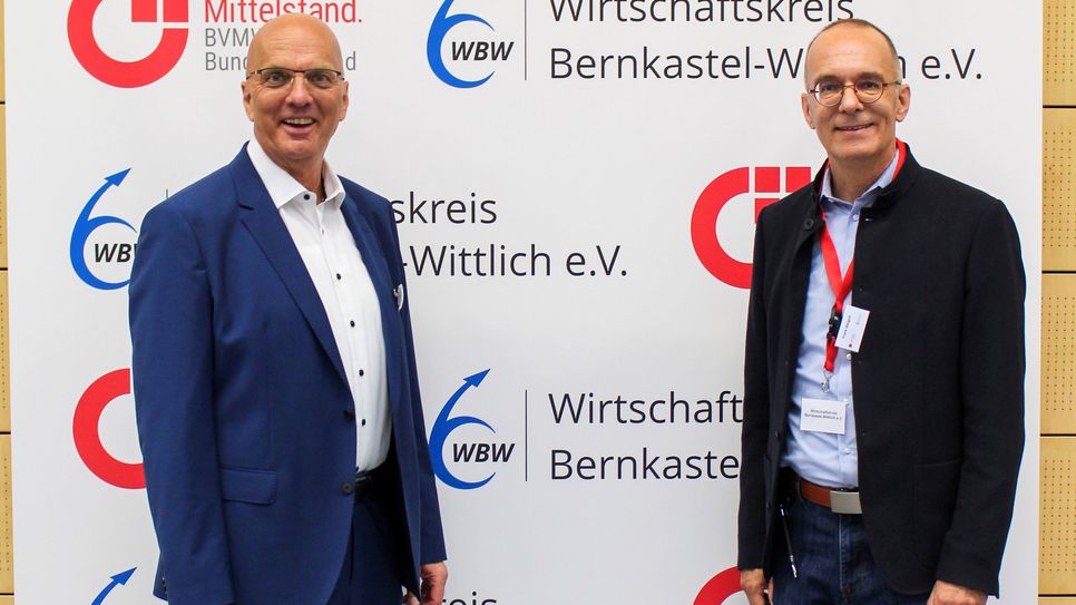 Freuen sich auf die dritte Netzwerk-Messe in Wittlich: Hans-Peter Pick, BVMW Trier-Eifel-Mosel (li.) und Frank Weigelt, Wirtschaftskreis Bernkastel-Wittlich.