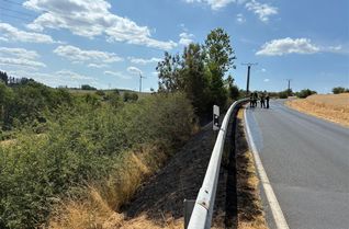 Der gelöschte Brand auf der K137 zwischen Lauperath und Waxweiler
