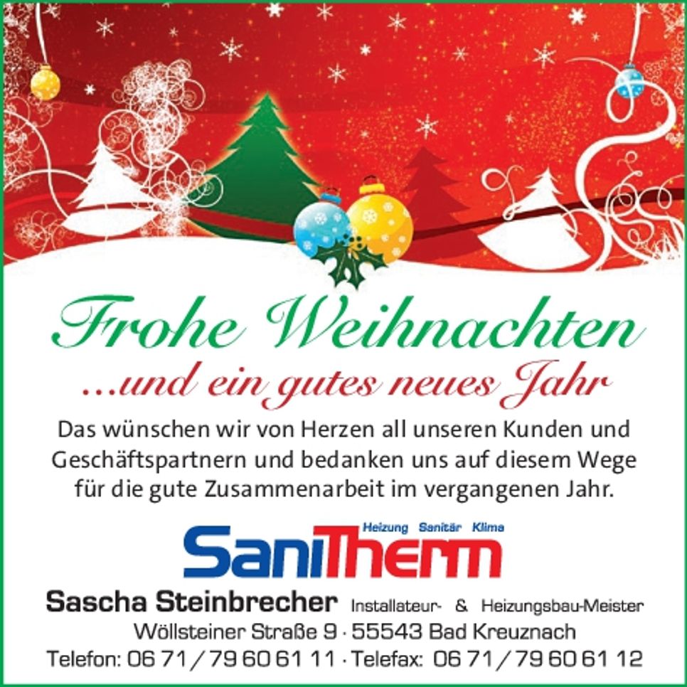 Frohe Weihnachten