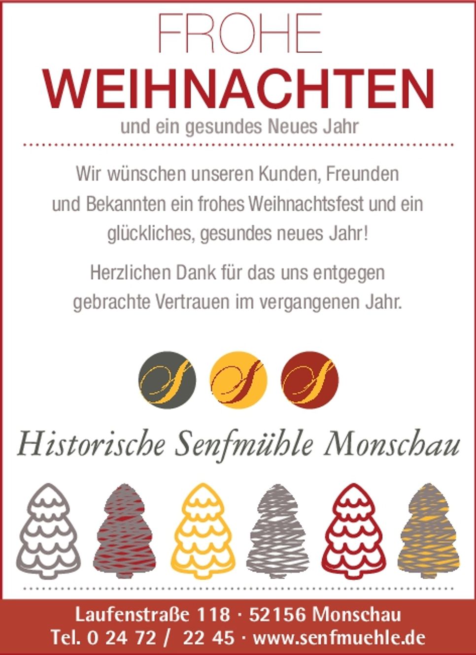 Weihnachtsgrüsse 2024