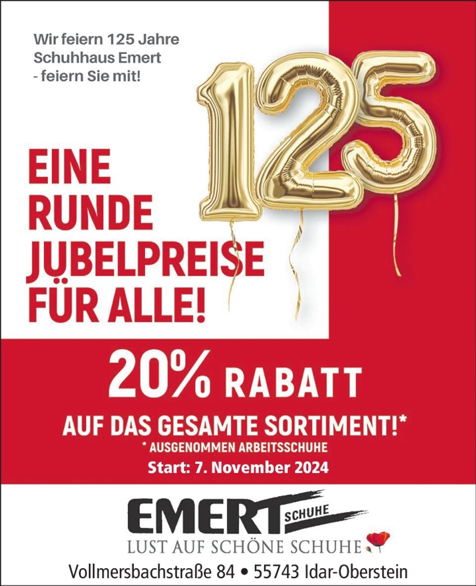 125 Jahre Schuhhaus Emert