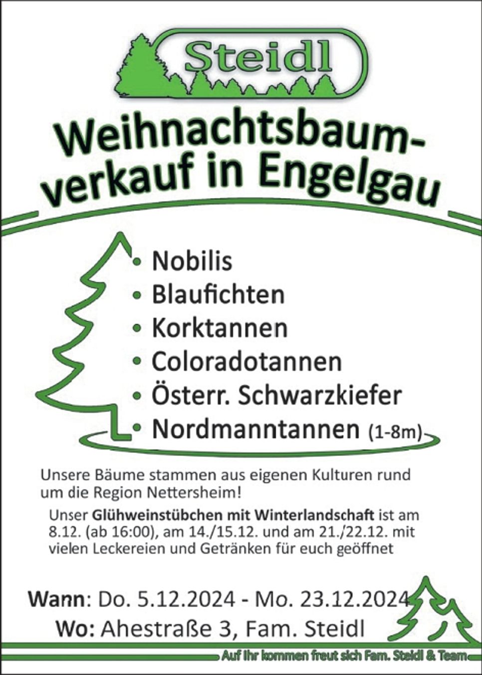 Weihnachtsbaumverkauf