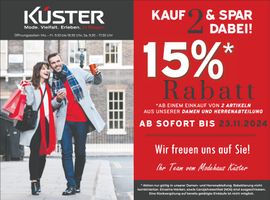 Modehaus Küster Mayen, Kauf 2 & spar dab