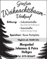 Weihnachtsbaumverkauf