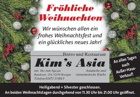 Weihnachtsgrußanzeige