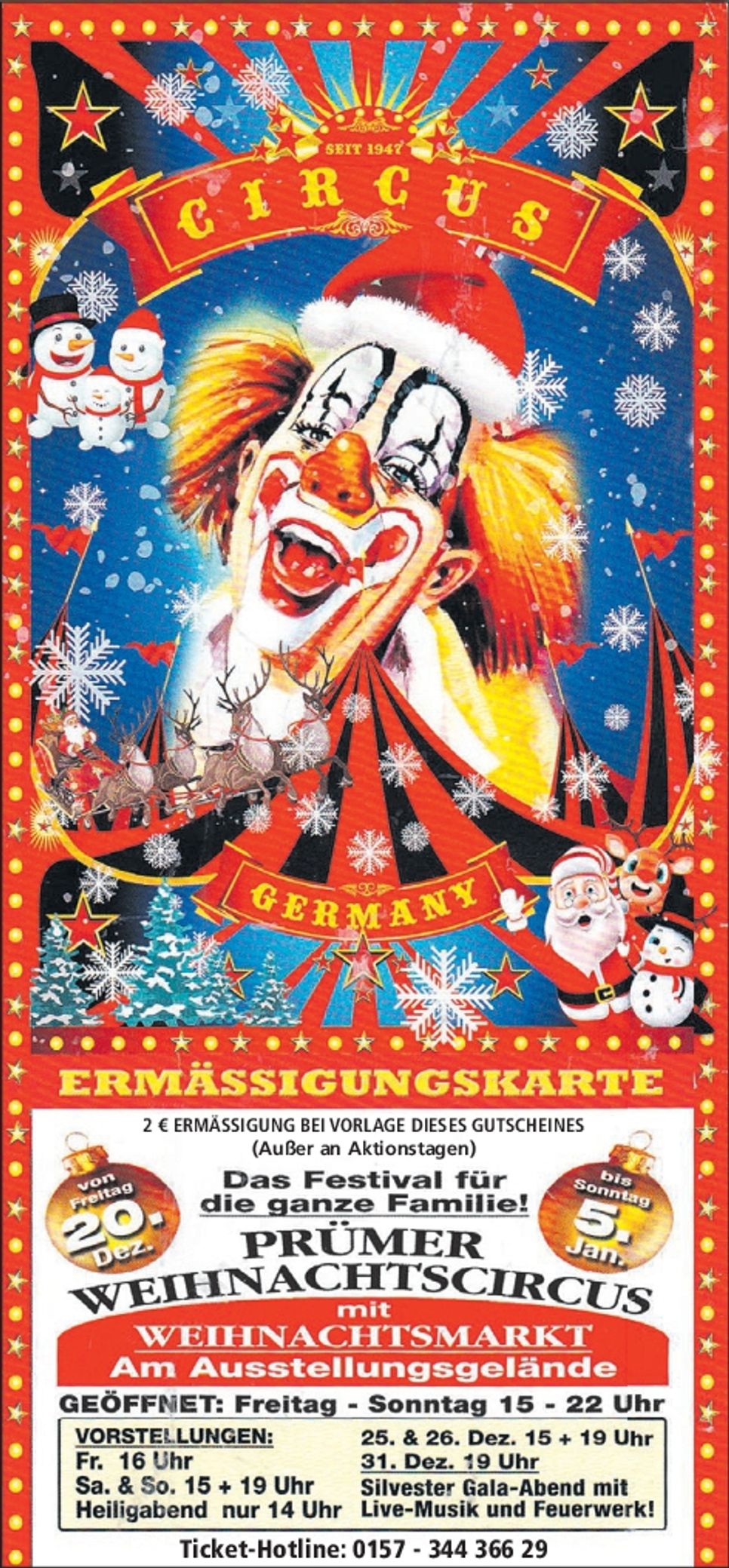 Weihnachtszirkus in Prüm 