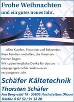 Weihnachtsgrußanzeige