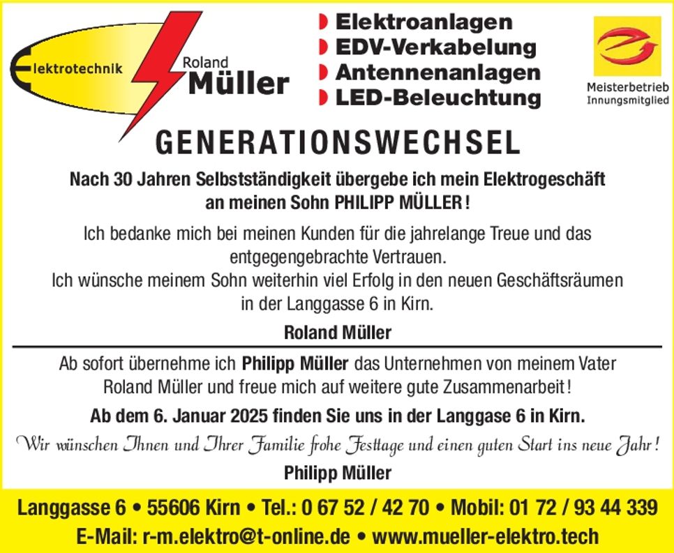 Generationswechsel - Philipp Müller