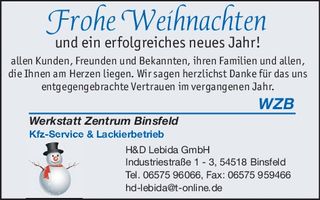 HK Weihnachtsgrüße Binsfeld