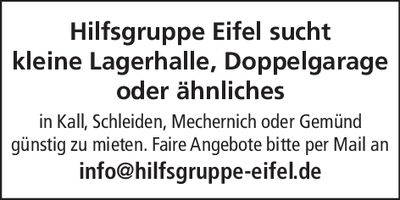 Hilfsgruppe Eifel sucht