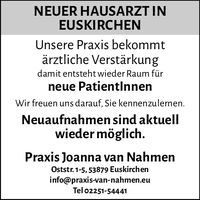Neuer Hausarzt